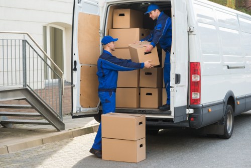 Central London moving service handling boxes and equipment