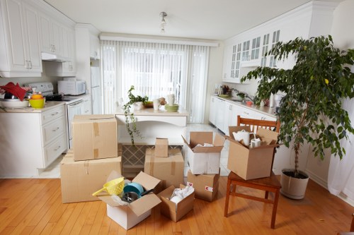 Soho movers handling a careful urban relocation in a busy neighborhood