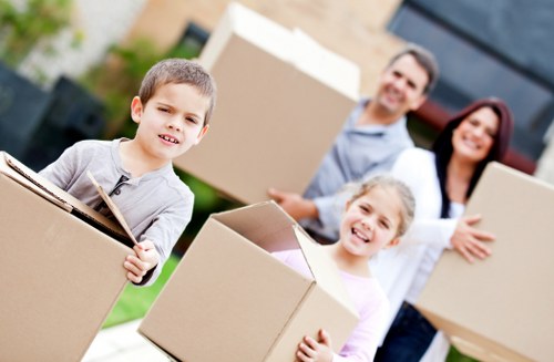 Furniture handling in a central London apartment move